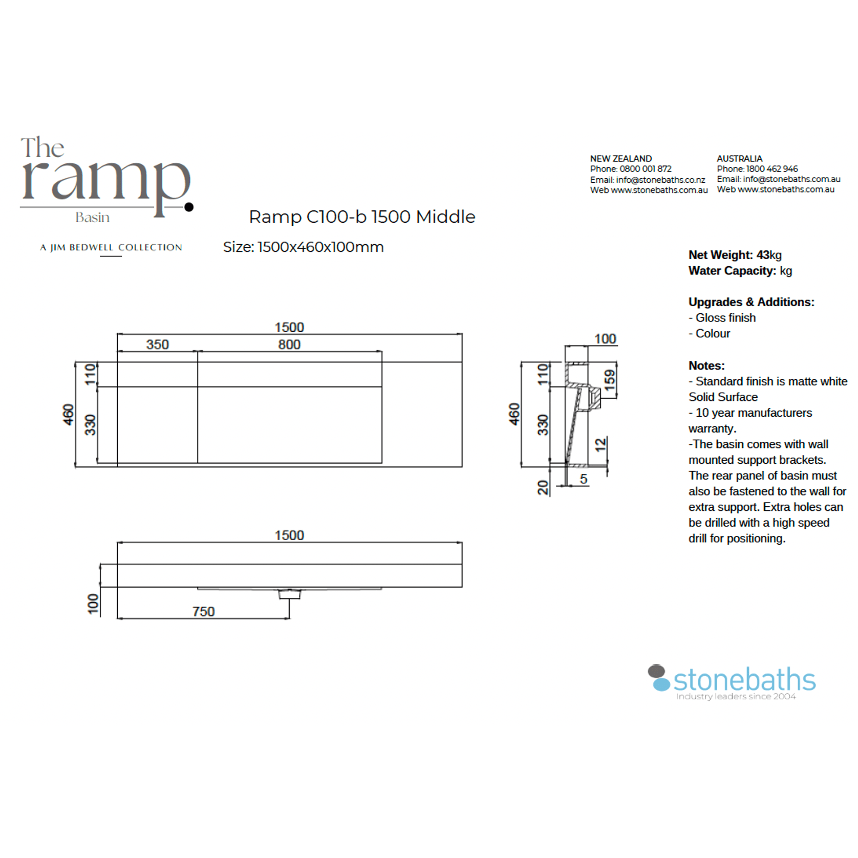 The Ramp Basin - Ramp C100-b 1500 Middle gallery detail image