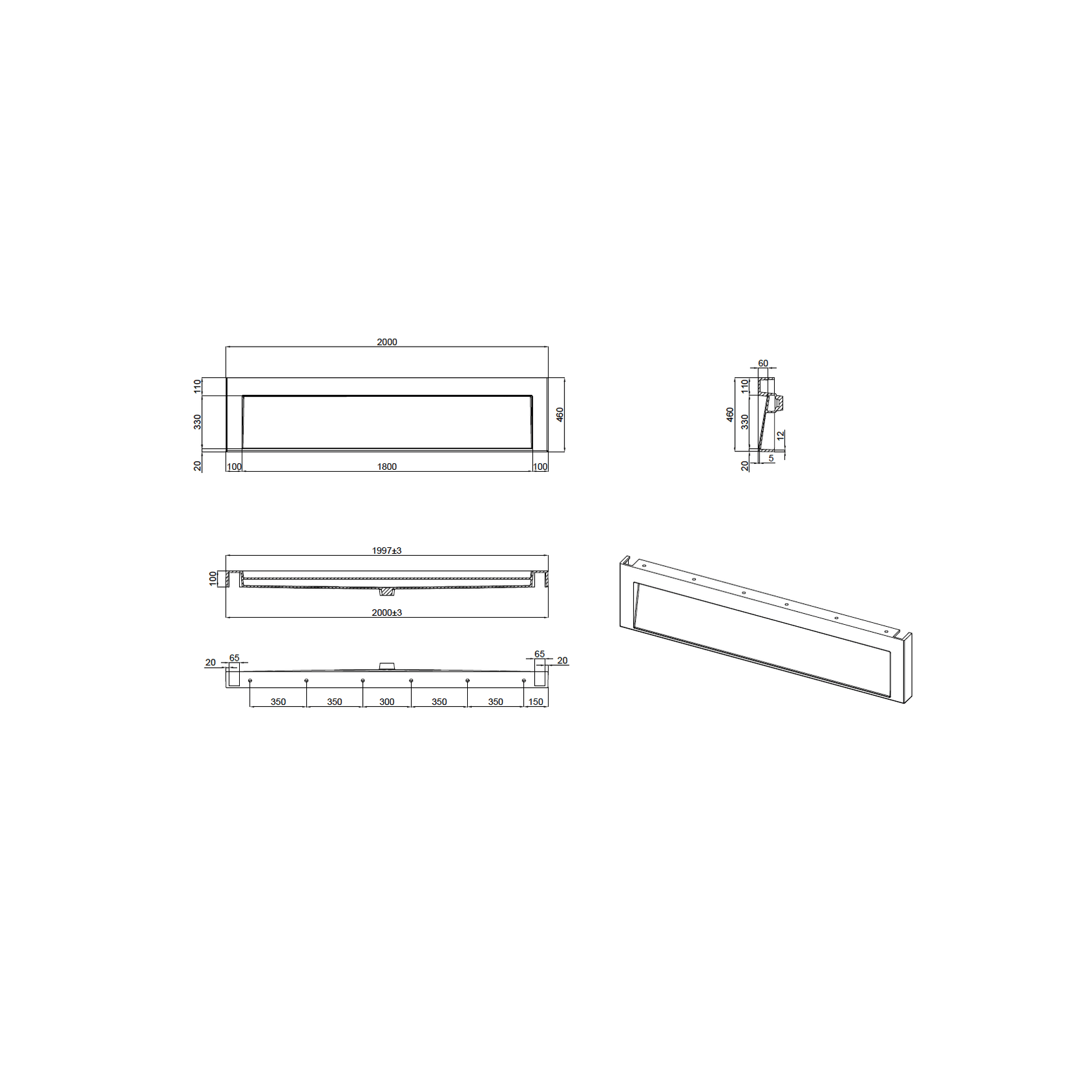 The Ramp Basin - Ramp C100 2000mm gallery detail image