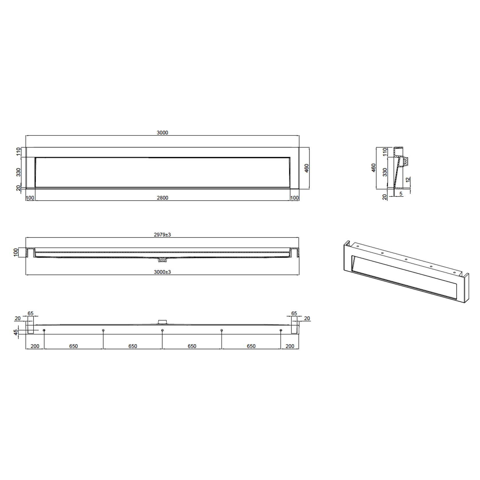 The Ramp Basin - Ramp C100 3000mm gallery detail image