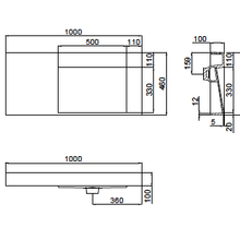 The Ramp Basin - Ramp C100-b 1000mm Right gallery detail image