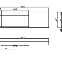 The Ramp Basin - Ramp C100-b 1500mm Left gallery detail image