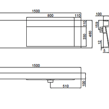 The Ramp Basin - Ramp C100-b 1500mm Right gallery detail image