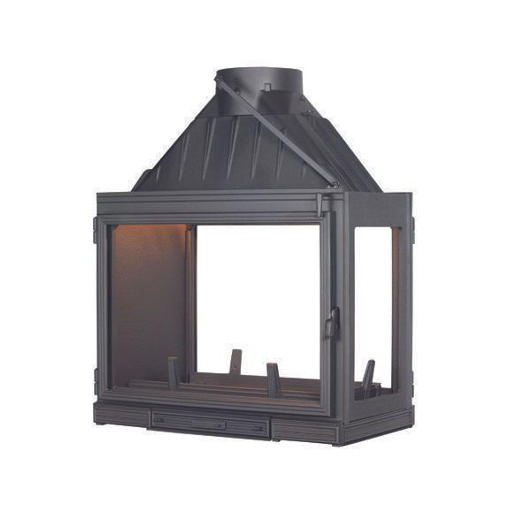 Seguin Multivision 8000 3 Sided Cast Iron Fireplace gallery detail image