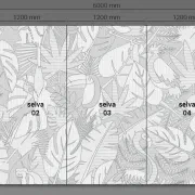 Architectural 3D MDF Wall Panels Selva Polyptych gallery detail image