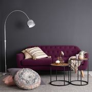 BRADFORD Side Table 40cm - Natural & Black gallery detail image