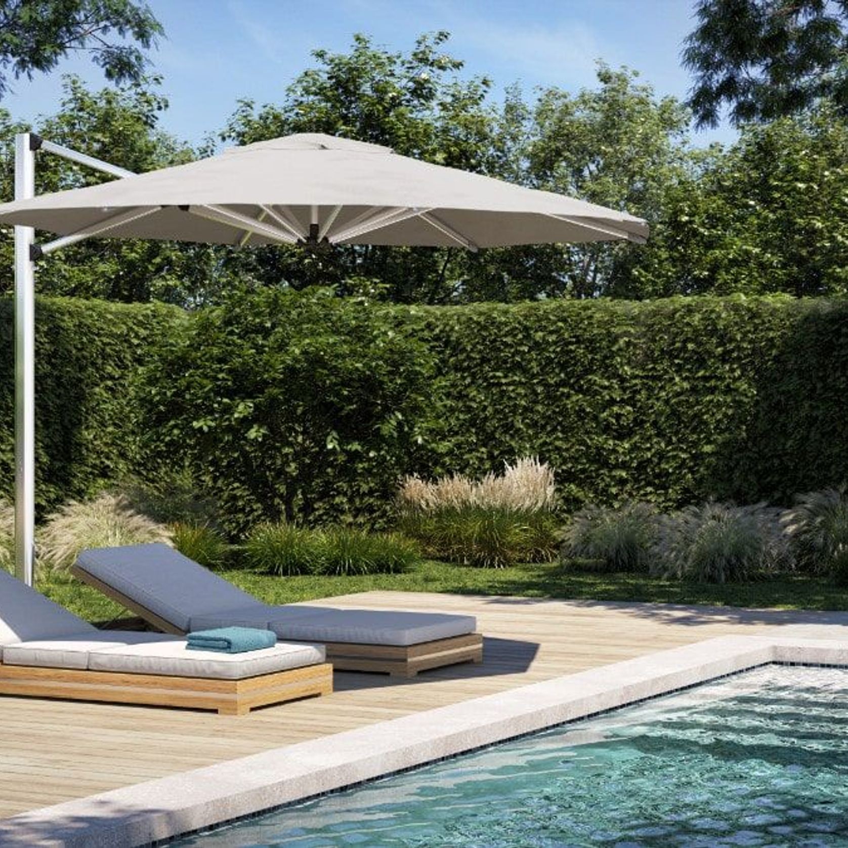 Shadowspec Su4 Tilting Offset Umbrella gallery detail image