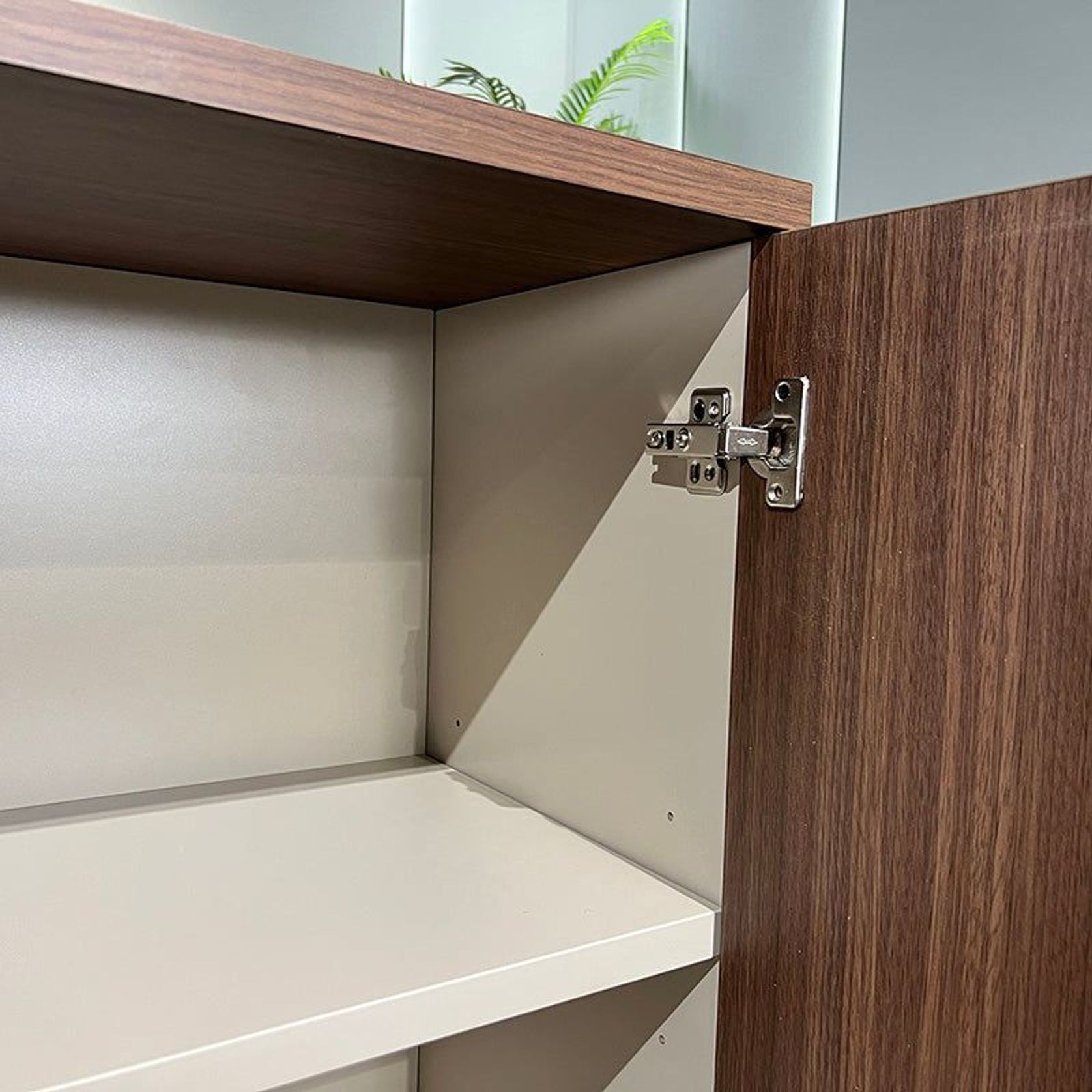 ANDERSON Credenza Cabinet 160cm - Australian Gold Oak & Beige gallery detail image