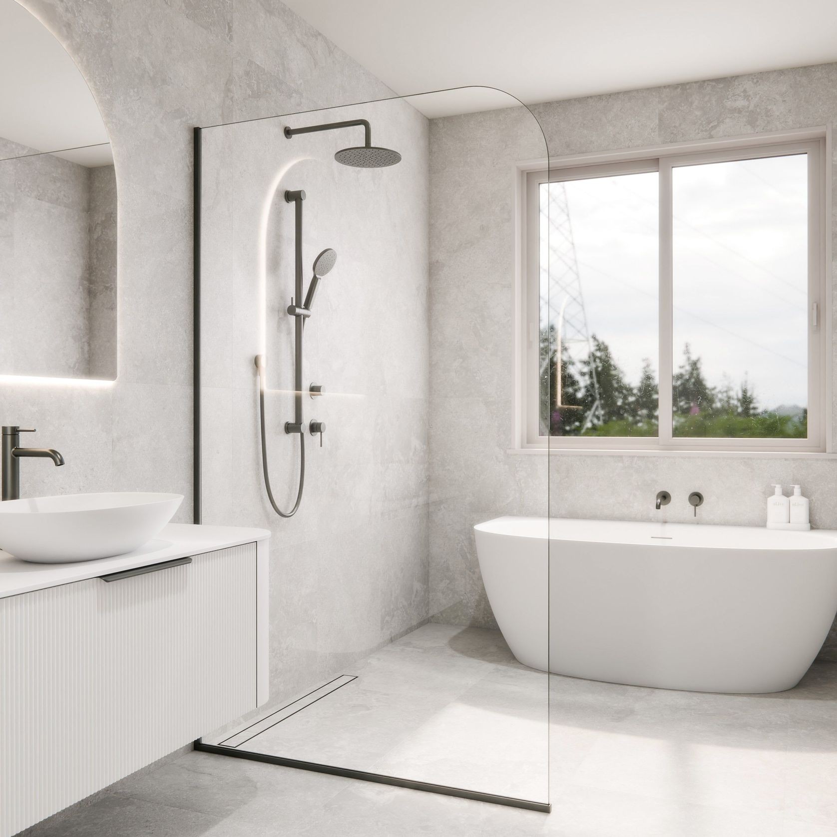 Code Super Clear Shower Screen Range | 1200mm gallery detail image