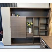 Carter Display Cabinet 2.4M - Coffee & Grey gallery detail image