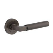 Iver Berlin Door Lever Handle on Round Rose Passage gallery detail image