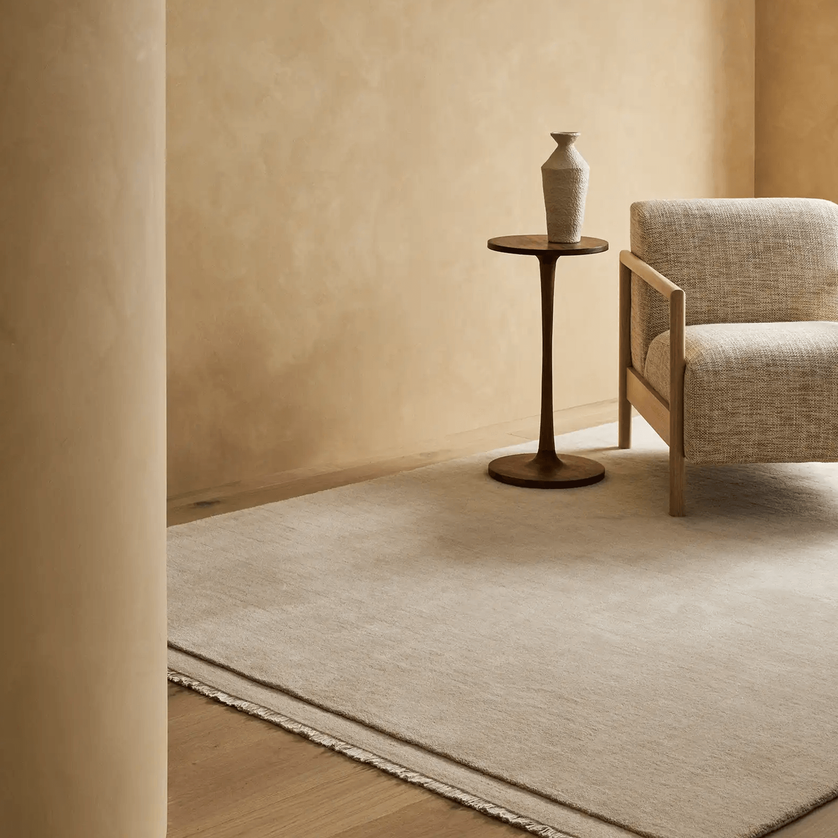 Weave Home Silvio Floor Rug - Ecru | NZ Wool | Two Sizes gallery detail image