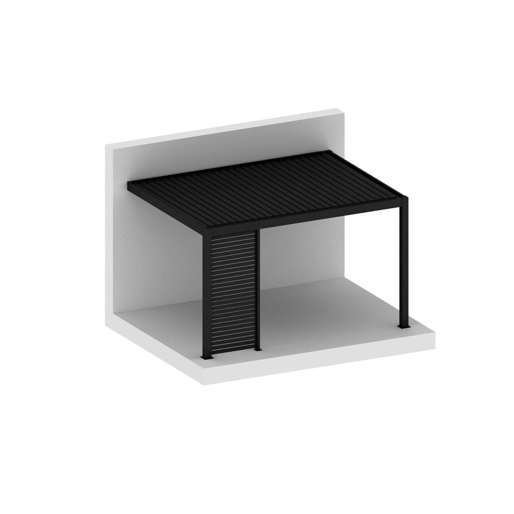 Tasman Wall Mounted Pergola Slatted Privacy Wall gallery detail image