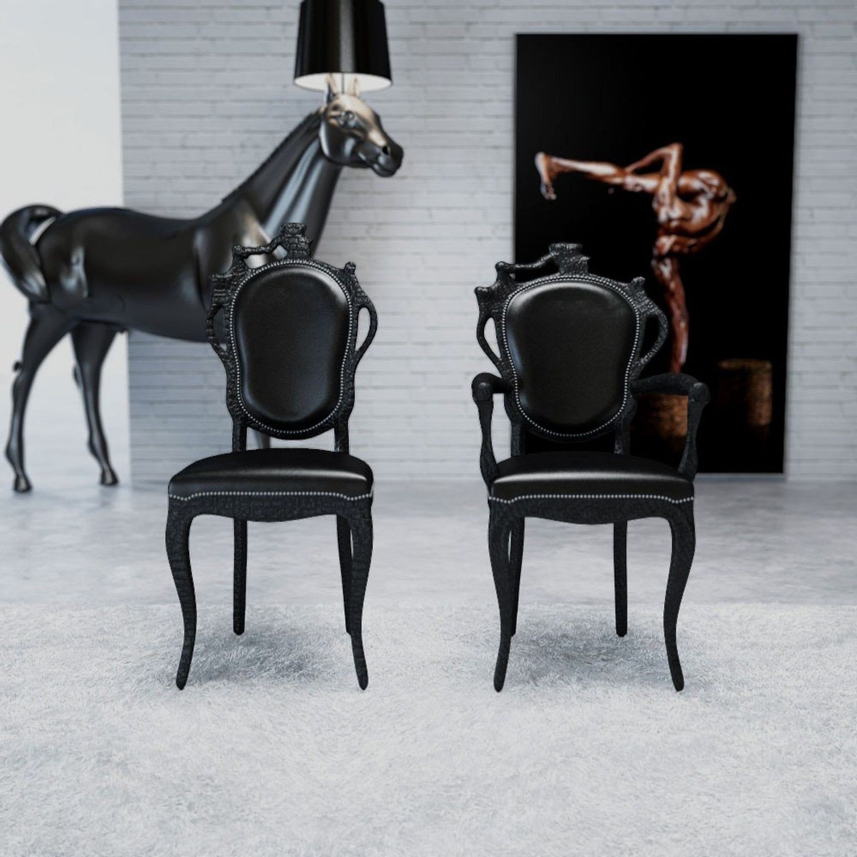 Smoke Dining Armchair gallery detail image