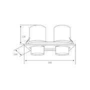 Twin Round Snoot Downlight 12W gallery detail image