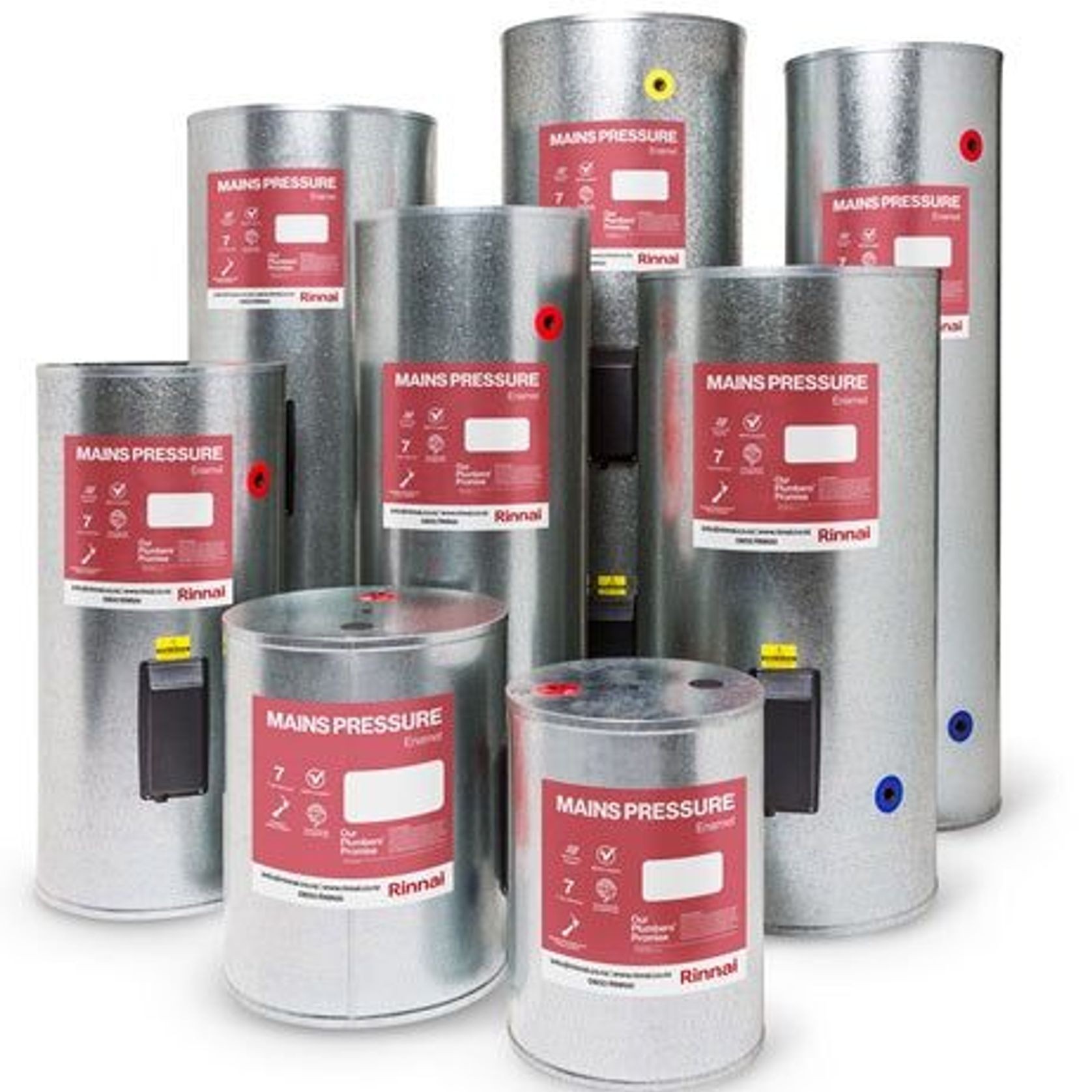 Enamel Mains Pressure Indoor Cylinders gallery detail image