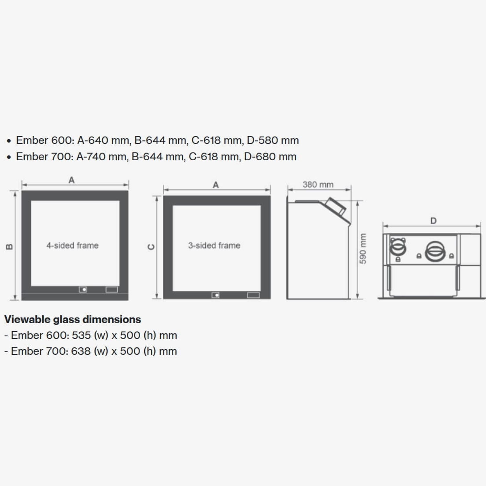 Rinnai Ember 600 Gas Fire gallery detail image