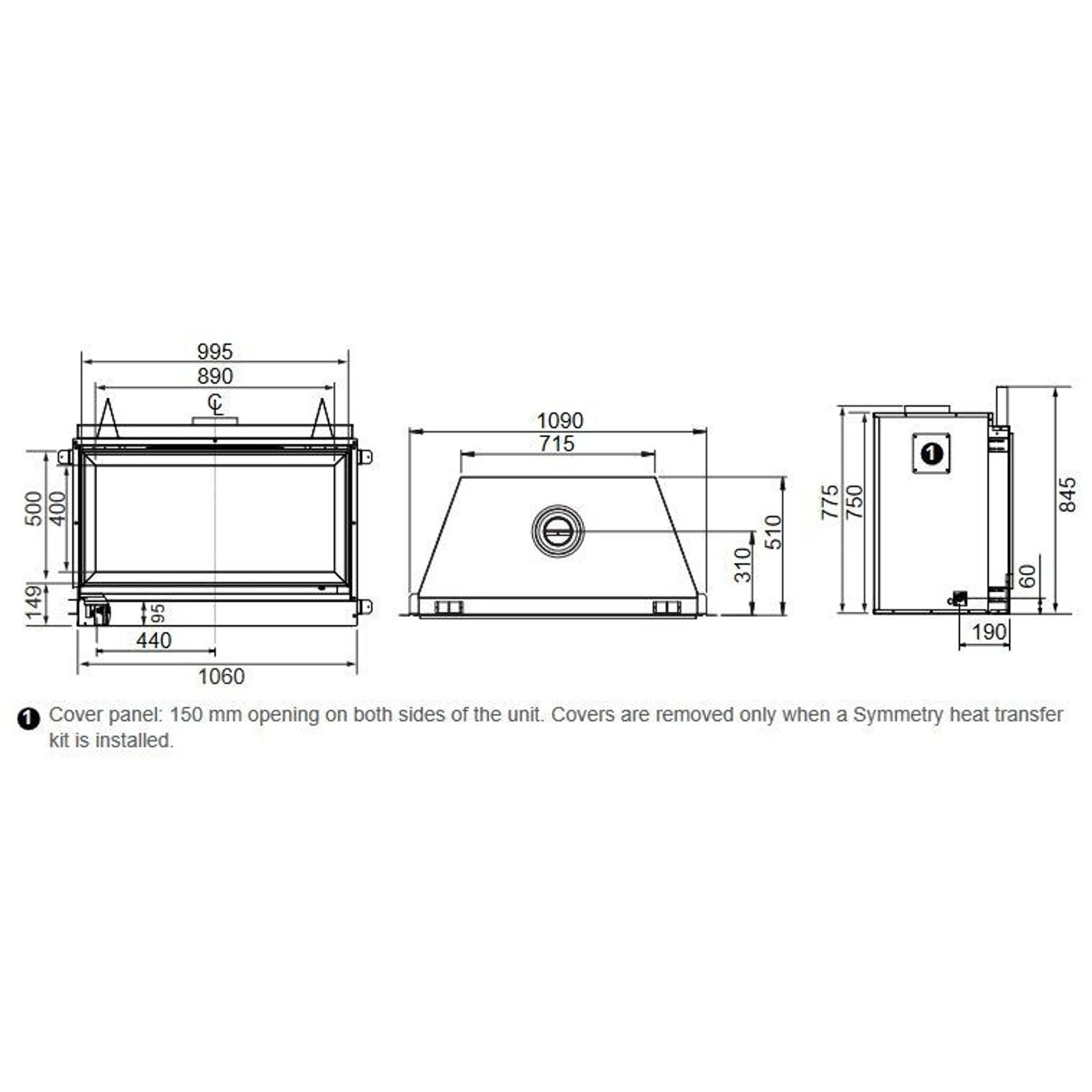 Symmetry Fireplace gallery detail image
