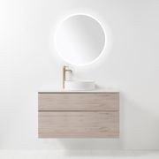 Soft Solid Slim Wall-Hung Vanity, 2 Drawers gallery detail image