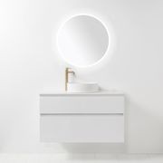 Soft Solid Slim Wall-Hung Vanity, 2 Drawers gallery detail image