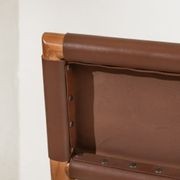 Soren Leather Dining Chair - Chocolate gallery detail image