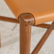 Soren Leather Dining Chair - Mustard gallery detail image