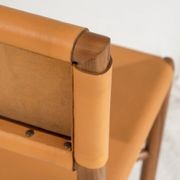 Soren Leather Dining Chair - Mustard gallery detail image