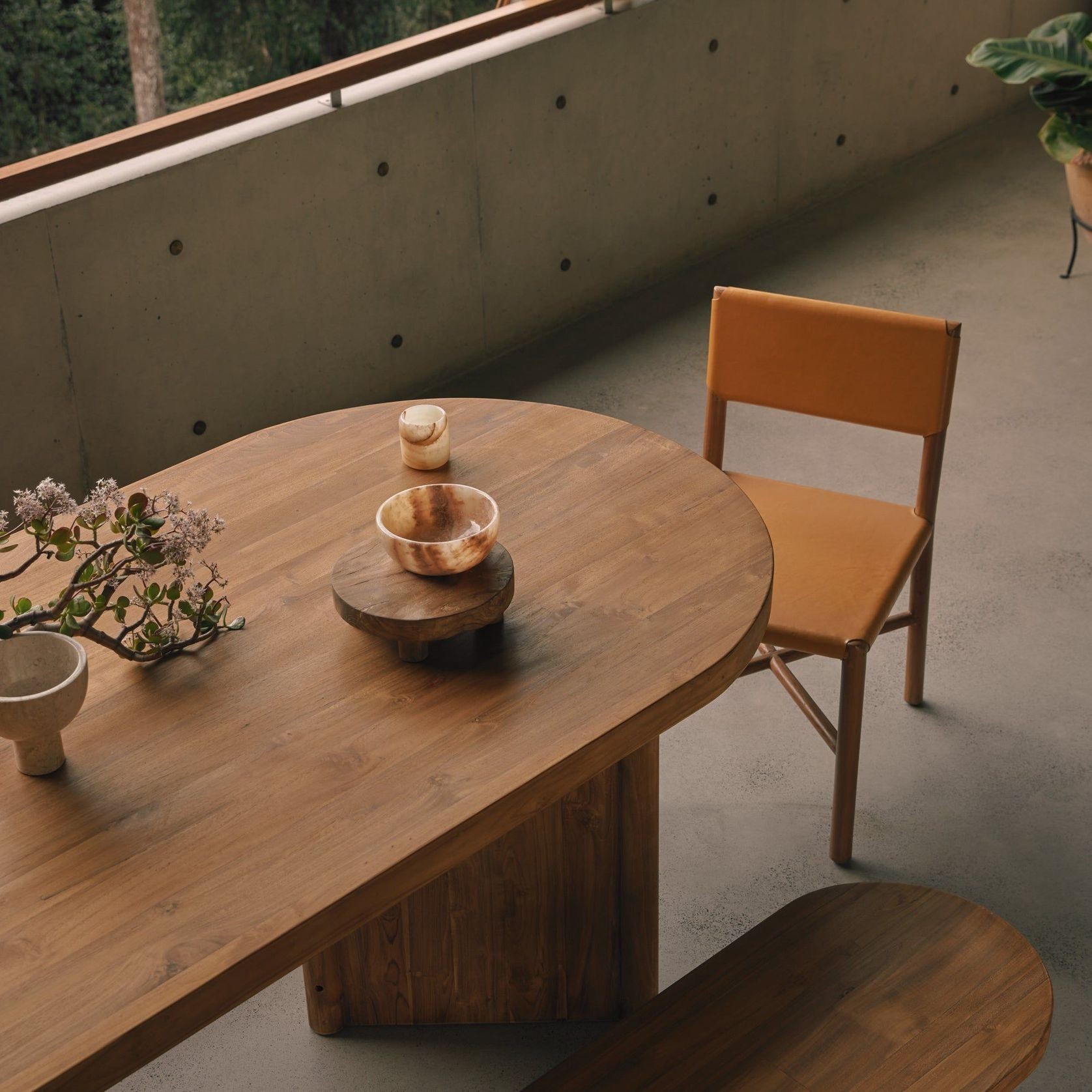Soren Leather Dining Chair - Mustard gallery detail image
