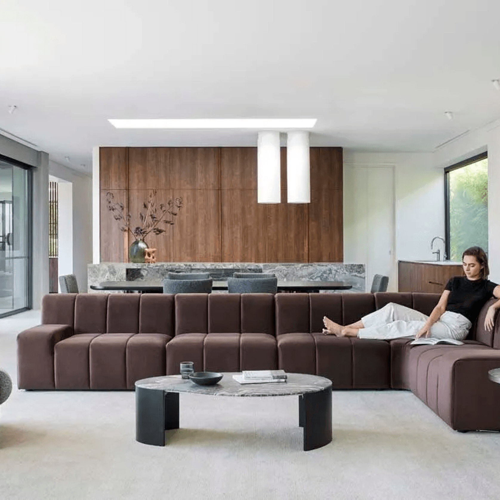 Soren Liv Bower Frame Rug - Cloud gallery detail image