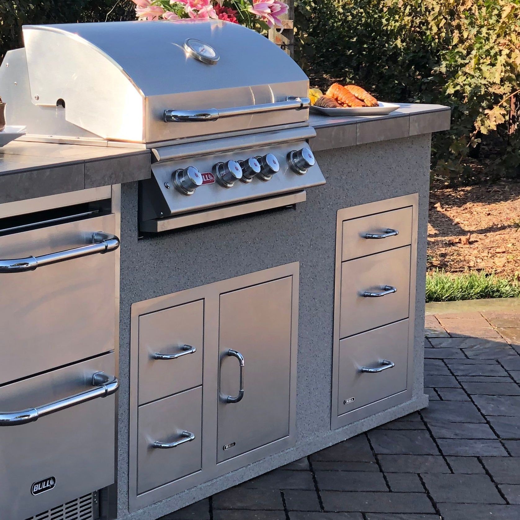 Bull Stainless Steel Triple Drawer System gallery detail image