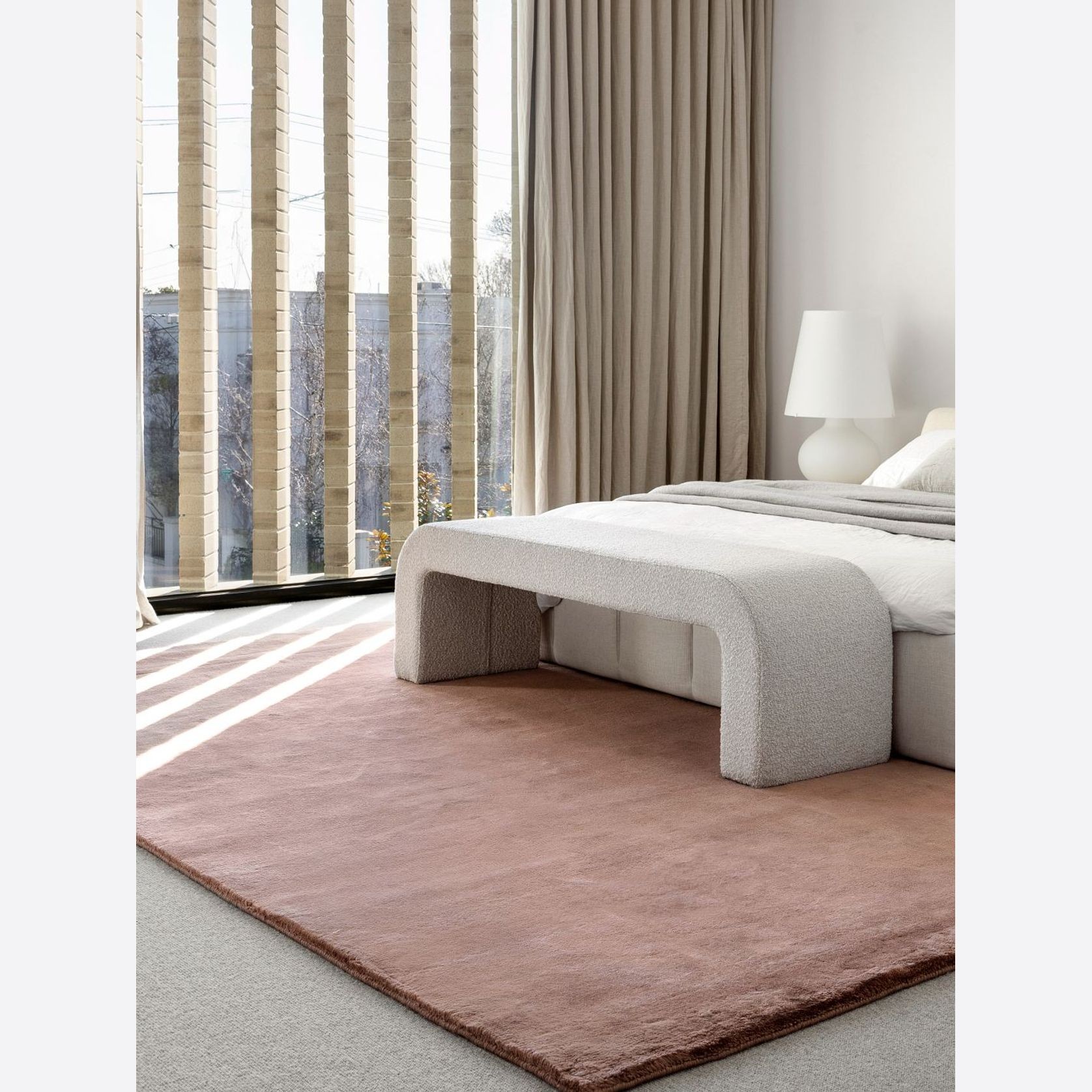 Cashmere Rug | Rose gallery detail image