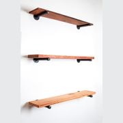 Macrocarpa Industrial Pipe Shelf 20cm gallery detail image