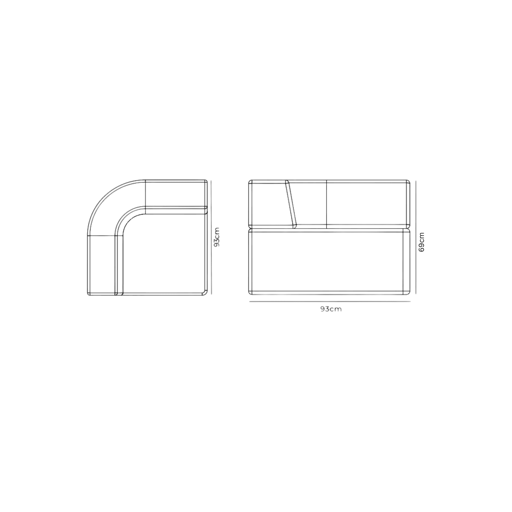 Stretch Corner Module - Fossil Eucalyptus gallery detail image