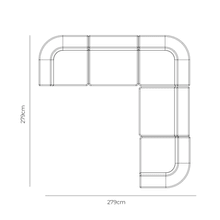 Stretch Corner Sofa - Fossil Eucalyptus gallery detail image