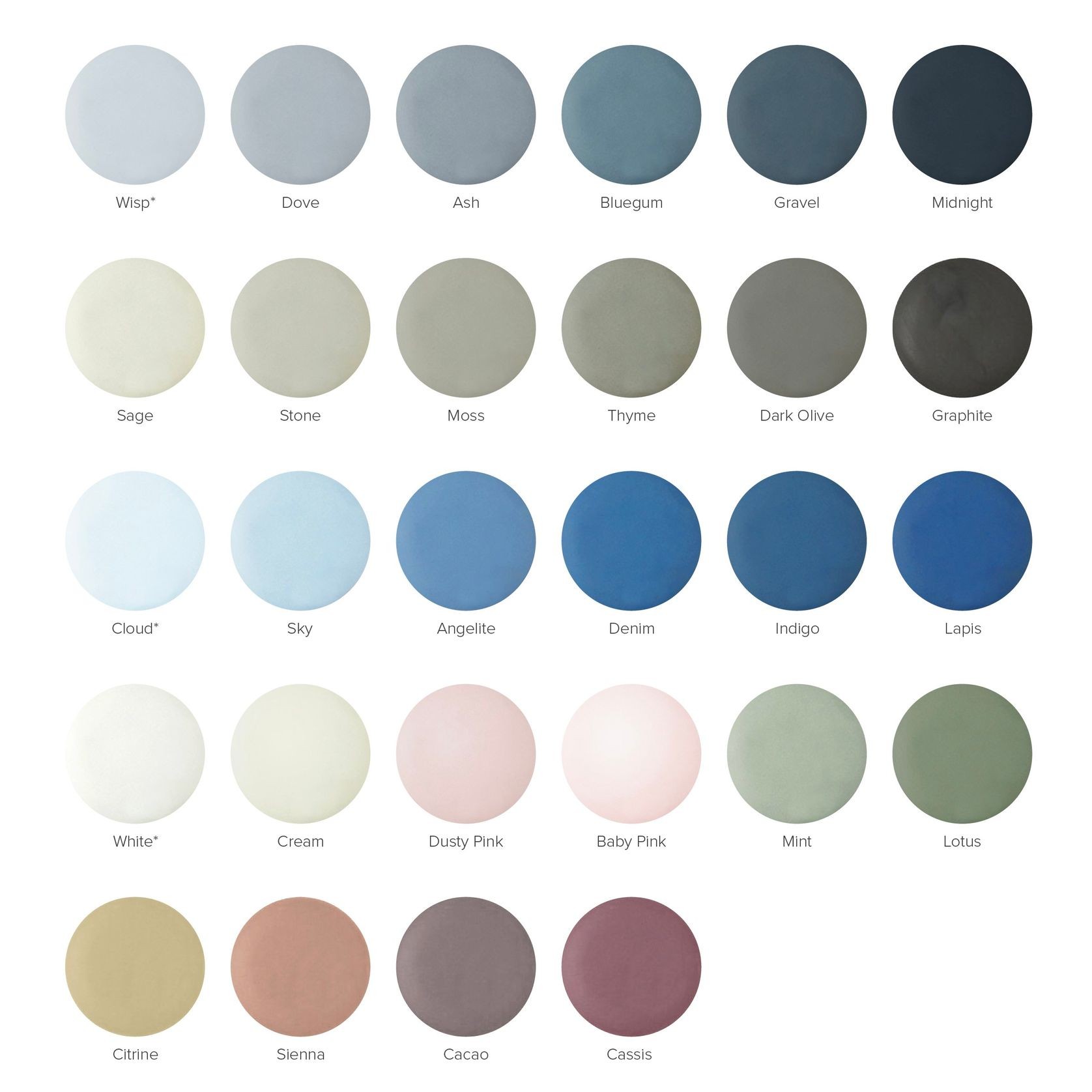 Colour Swatches gallery detail image