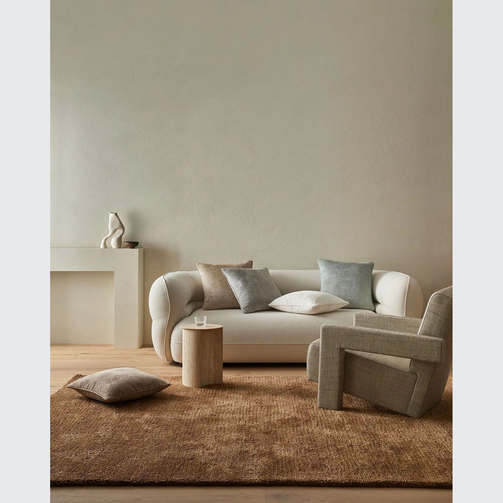 Weave Home Tempo Cushion - Oatmeal | 50 x 50cm gallery detail image