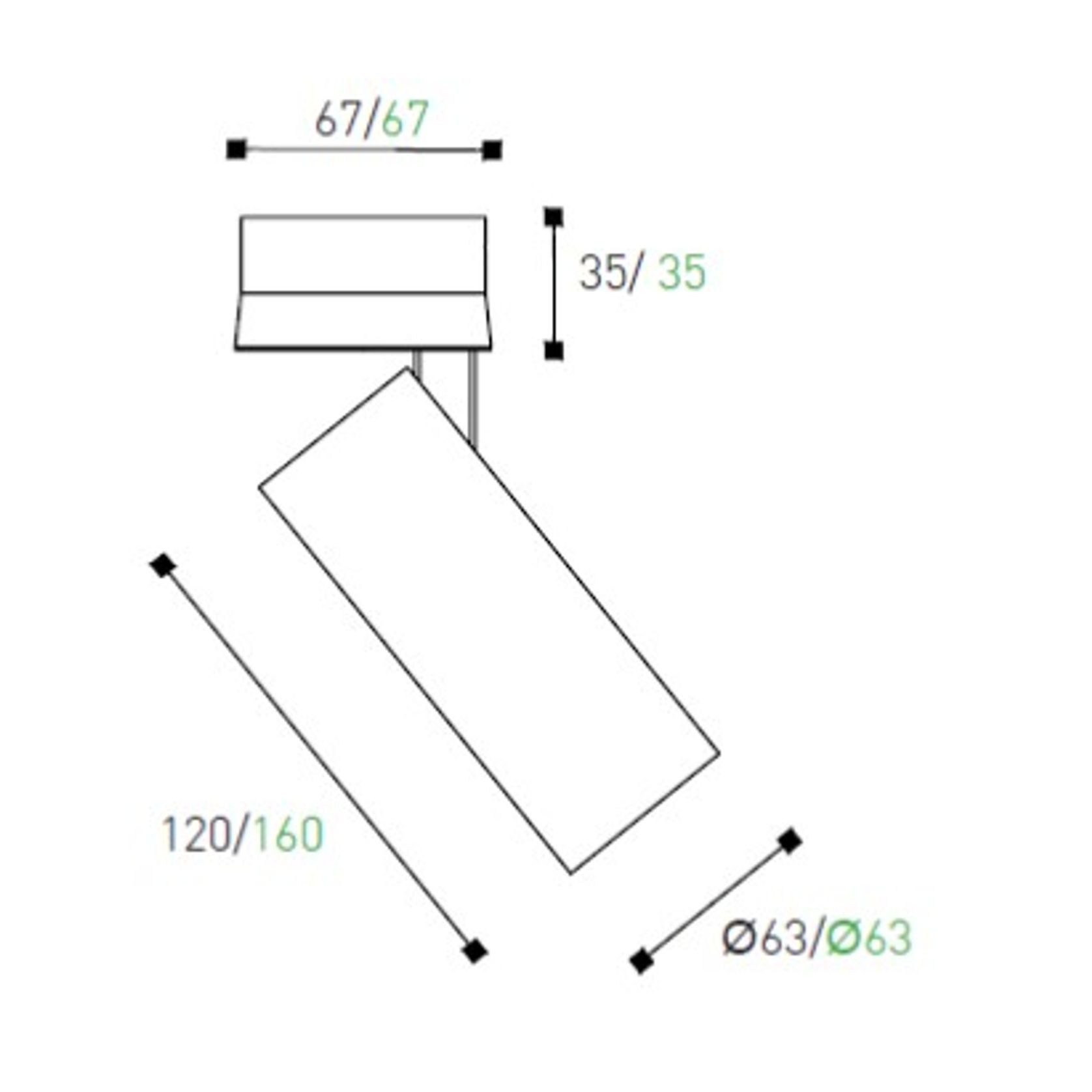 Omni Directional Can Light Surface Mounted Long gallery detail image