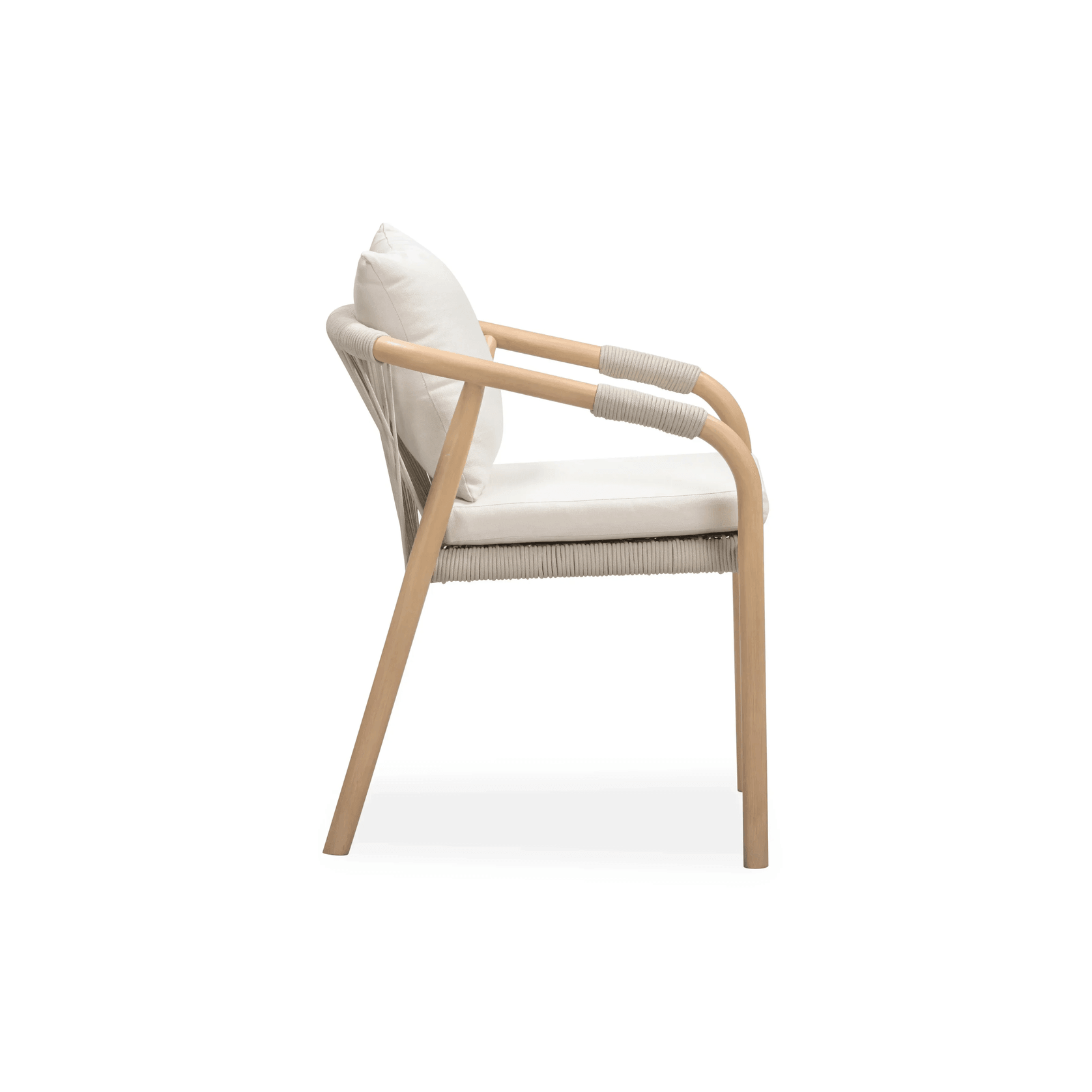 Burnett Outdoor Dining Chair - Eucalyptus / Beige gallery detail image