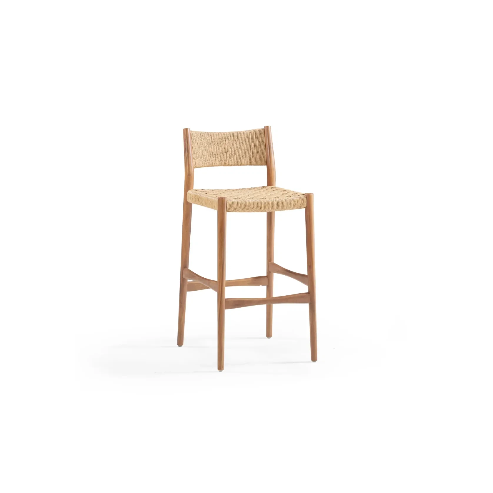 Pedro Outdoor Bar Stool 75cm - Deep Acacia gallery detail image