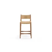 Pedro Outdoor Bar Stool 65cm - Deep Acacia gallery detail image