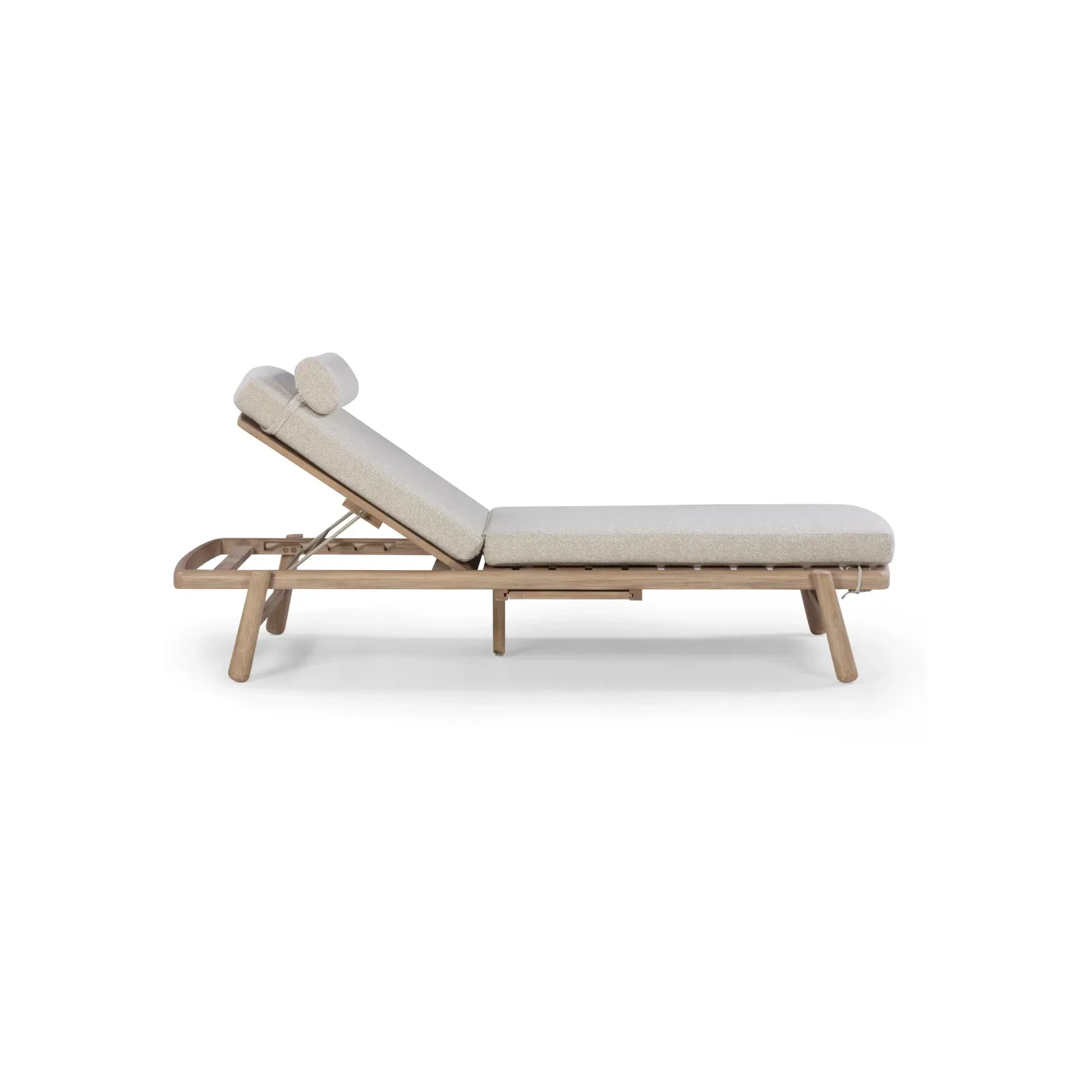 Indra Outdoor Sun Lounge - Oyster Grey gallery detail image