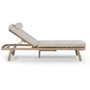 Indra Outdoor Sun Lounge - Oyster Grey gallery detail image