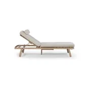 Indra Outdoor Sun Lounge - Oyster Grey gallery detail image