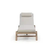 Indra Outdoor Sun Lounge - Oyster Grey gallery detail image