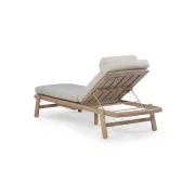 Indra Outdoor Sun Lounge - Oyster Grey gallery detail image