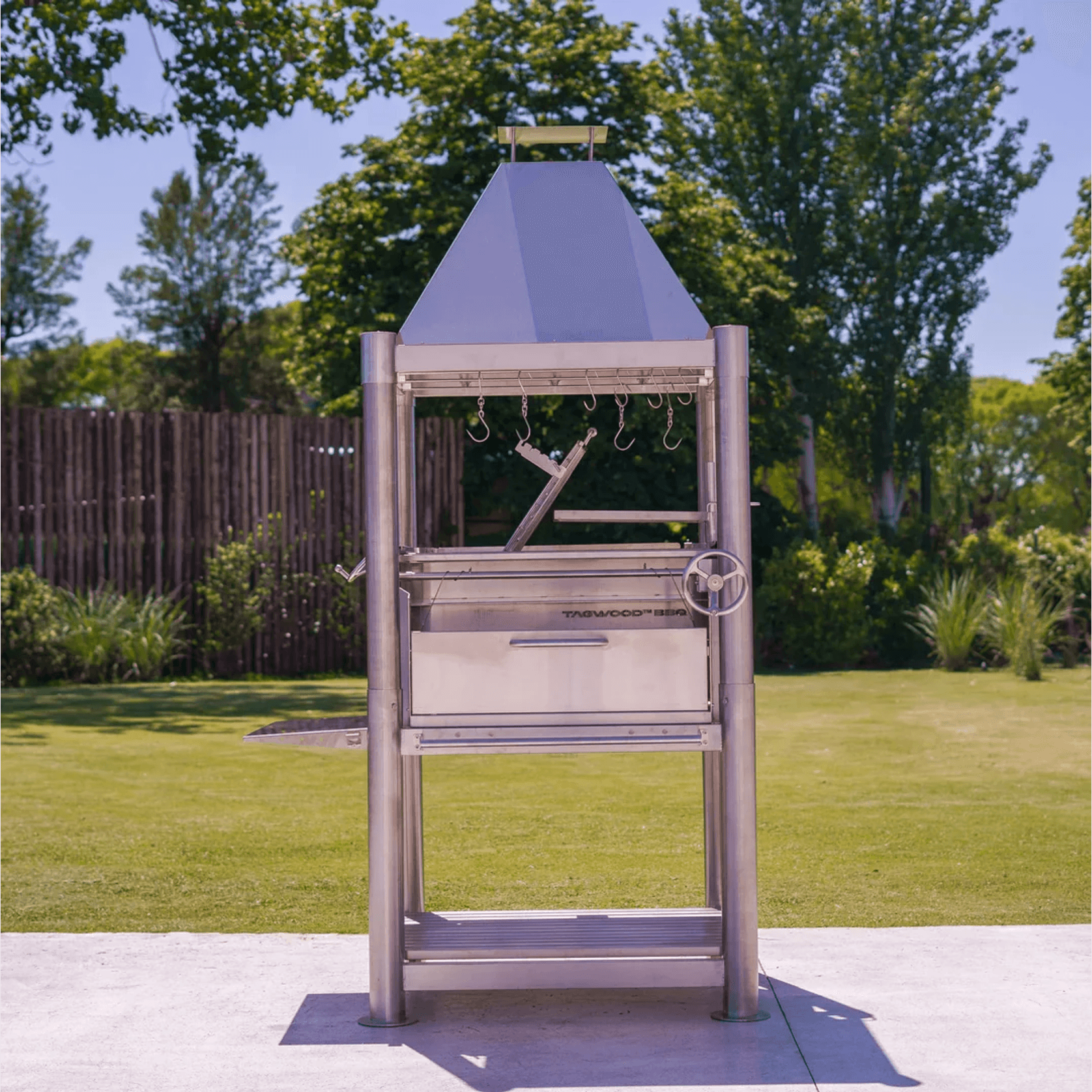 Tagwood BBQ Argentine Wood Fire & Charcoal Grill all Stainless Steel | BBQ02SS gallery detail image