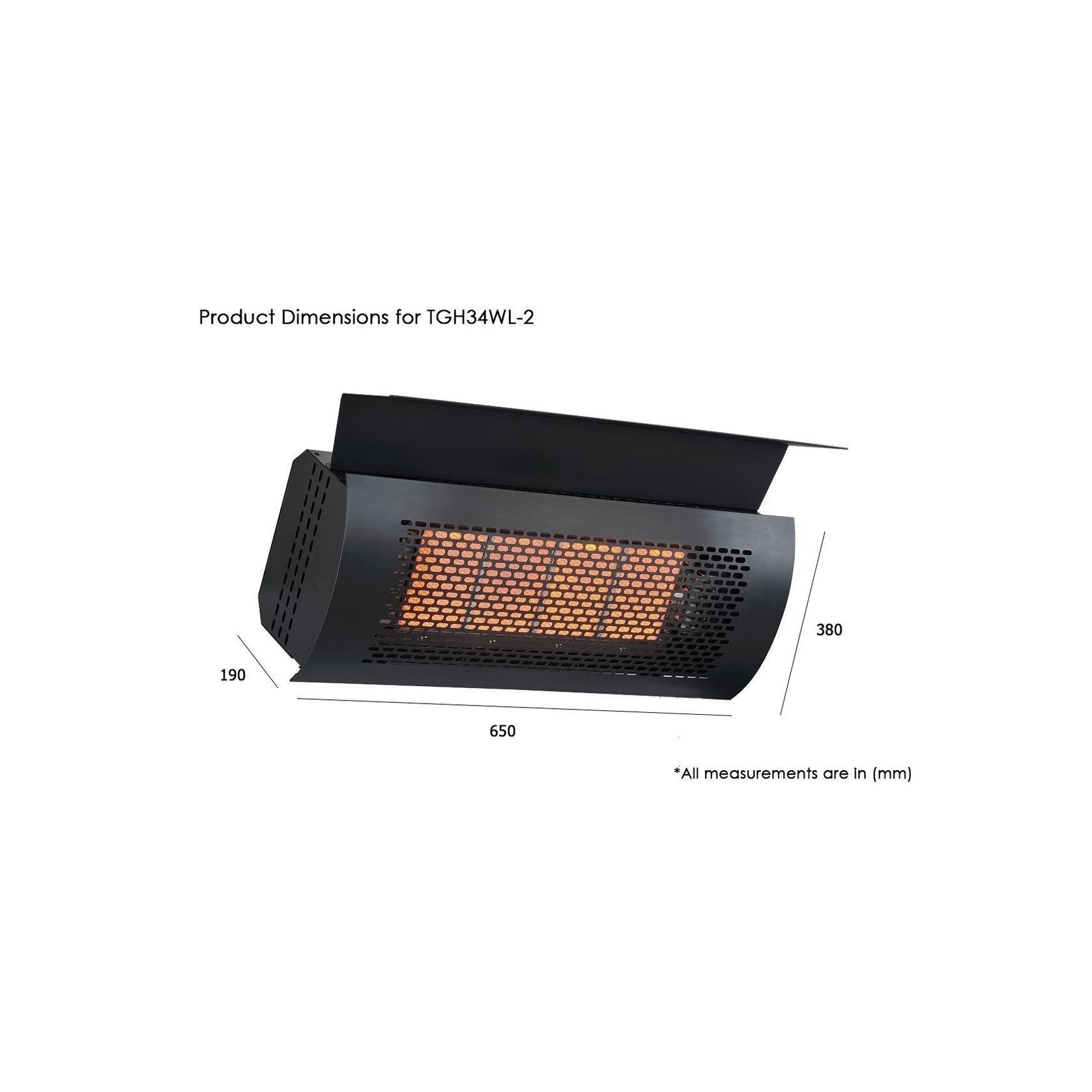 HEATSTRIP Wall Mounted Gas Heater LPG gallery detail image