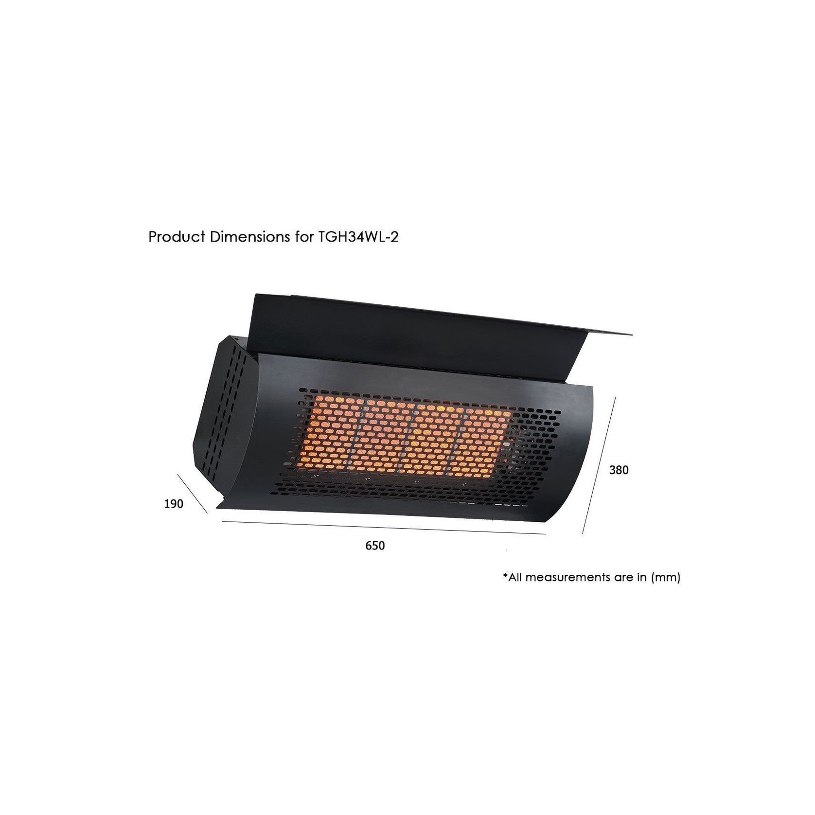 HEATSTRIP Wall Mounted Gas Heater NG gallery detail image