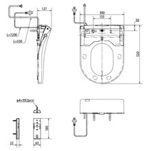 Toto Basic+ Washlet W/ Remote Control and Autolid D-Shape gallery detail image