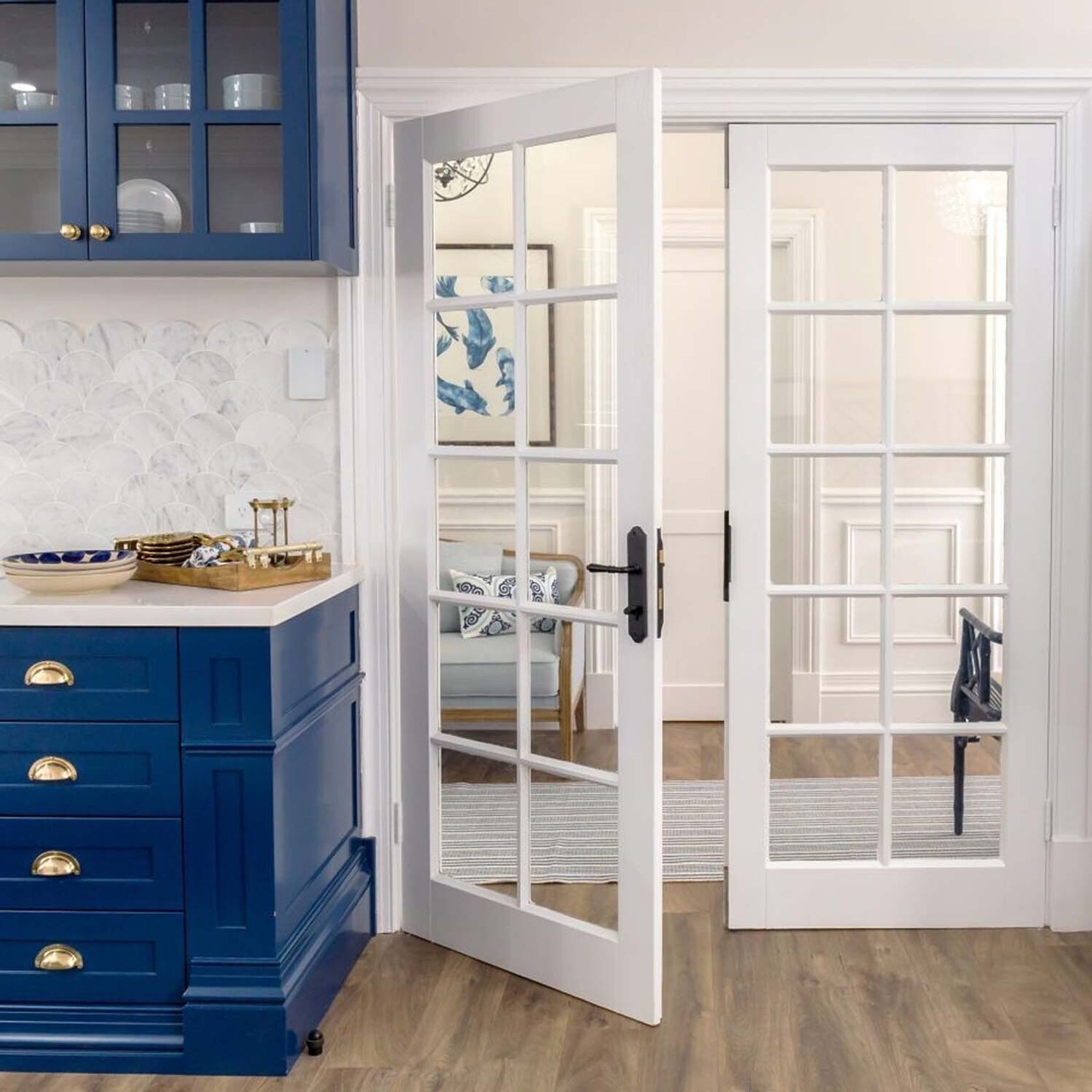 Iver Sarlat Lever on Shouldered Backplate Privacy 85mm Polished Brass 10212P85 - Customise to your needs gallery detail image