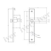 Iver Baltimore Lever on Rectangular Backplate Latch Signature Brass 10702 - Customise to your need gallery detail image